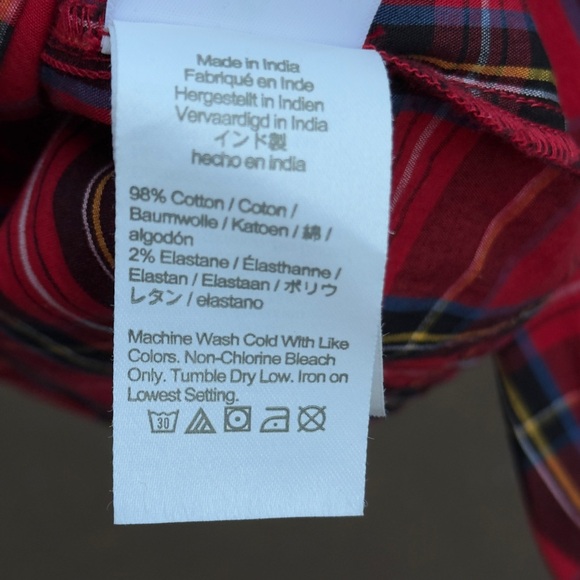 J. Crew Red Plaid Shirt for Girl Christmas Theme - Picture 8 of 8